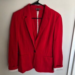 Express Women's Red Blazer